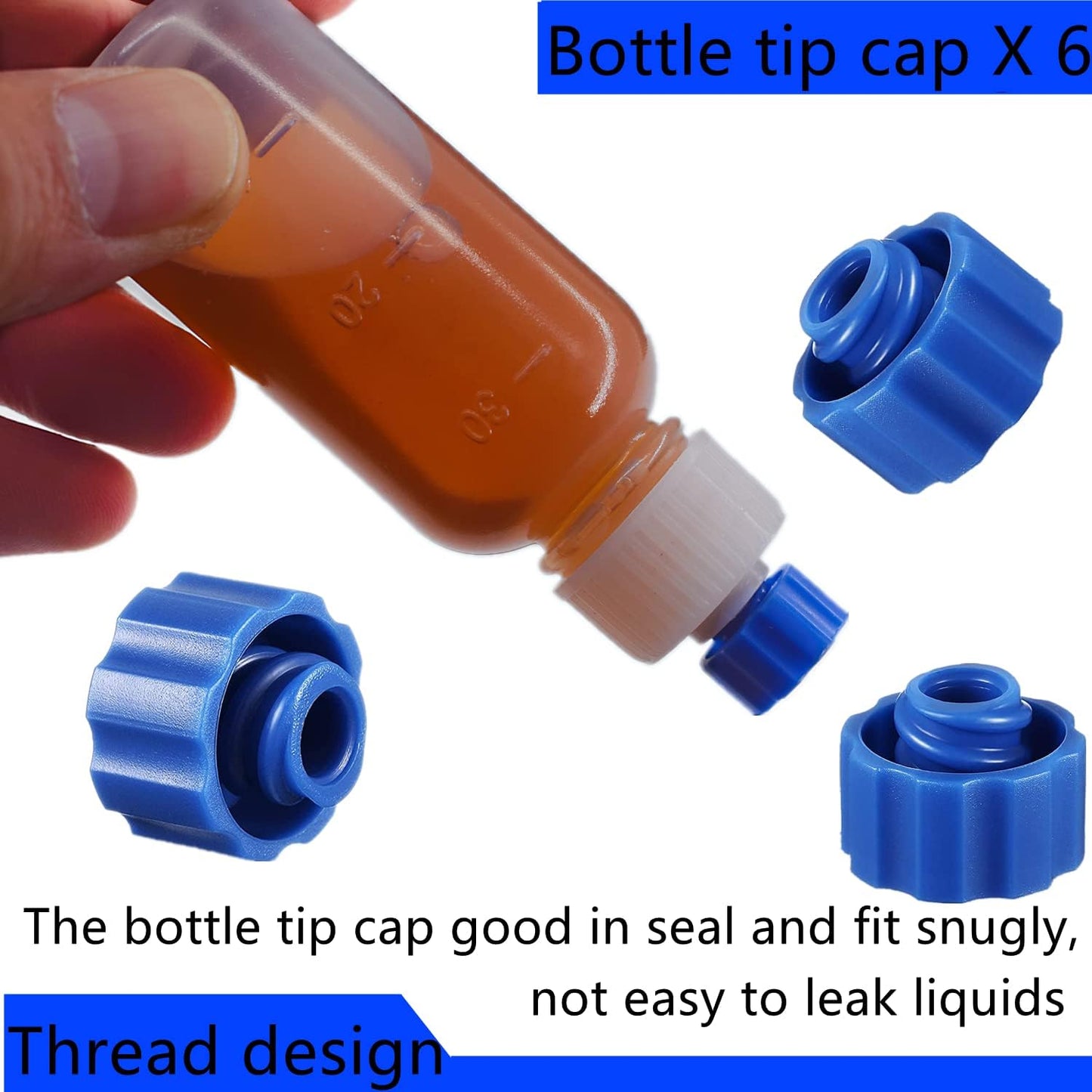 6 - Pack Applicator Bottles with Various Tips - The Clay Hole - Pottery & Art Community