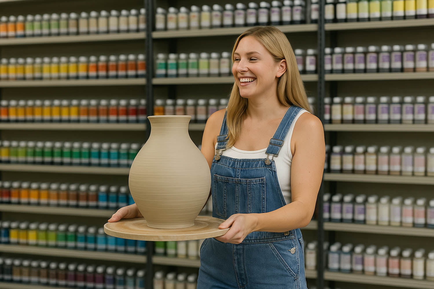 Person processing grief for the life they imagined while doing pottery