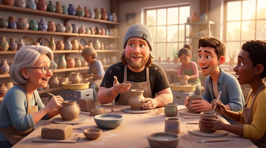 What to Say at the Pottery Table (When You Don’t Know Anyone Yet) - The Clay Hole - Pottery & Art Community