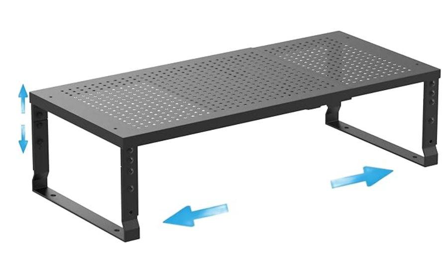 A small adjustable stackable cabinet organizer shelf
