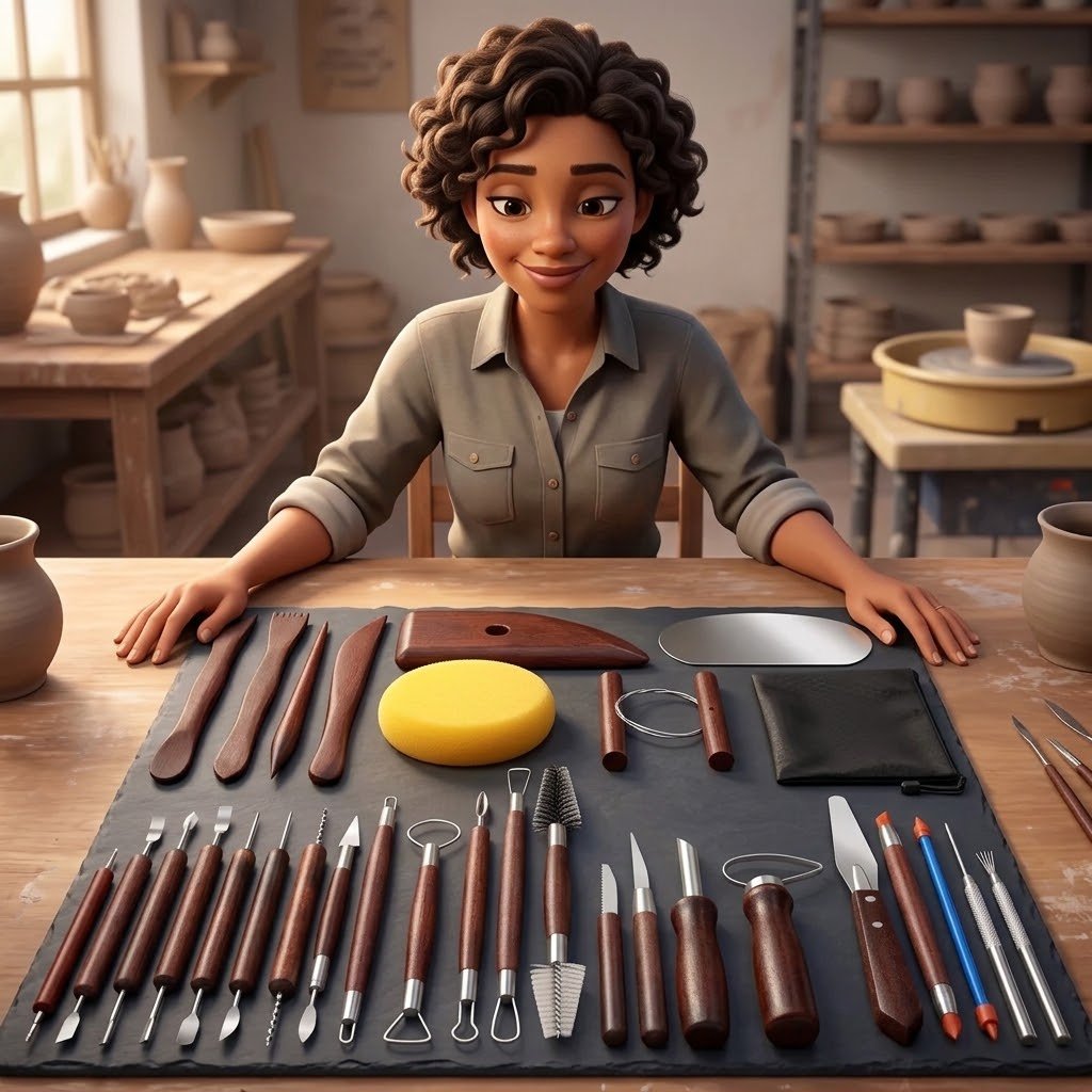 Beginner's Tool Set for Green Level Members - The Clay Hole - Pottery & Art Community