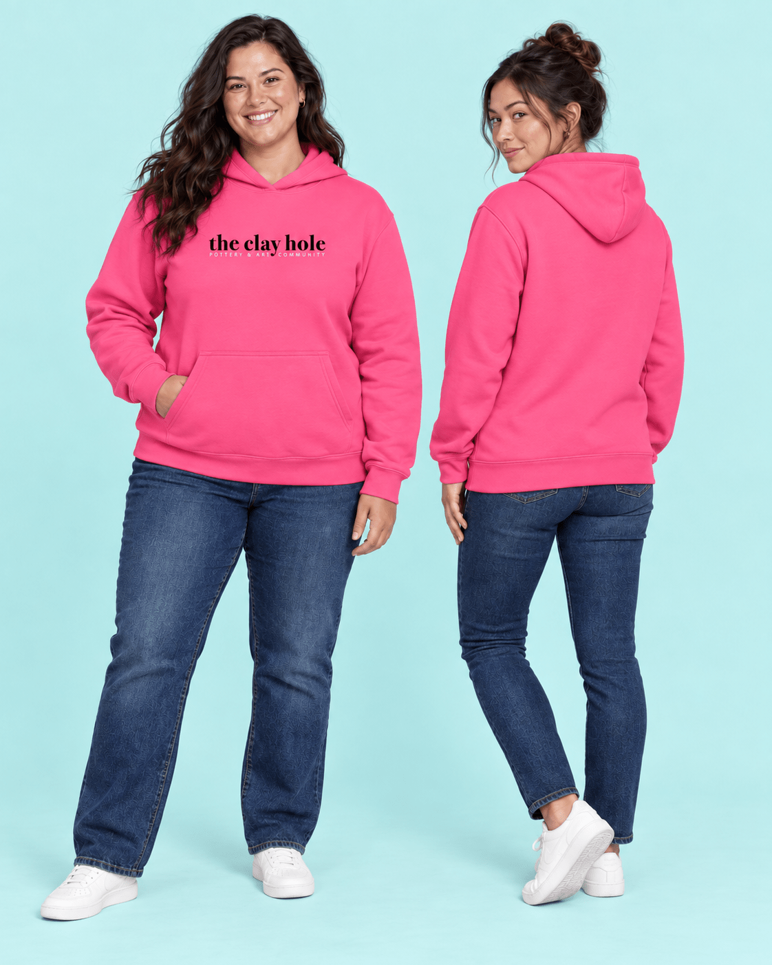 Boxy Hoodie - The Clay Hole - Pottery & Art Community