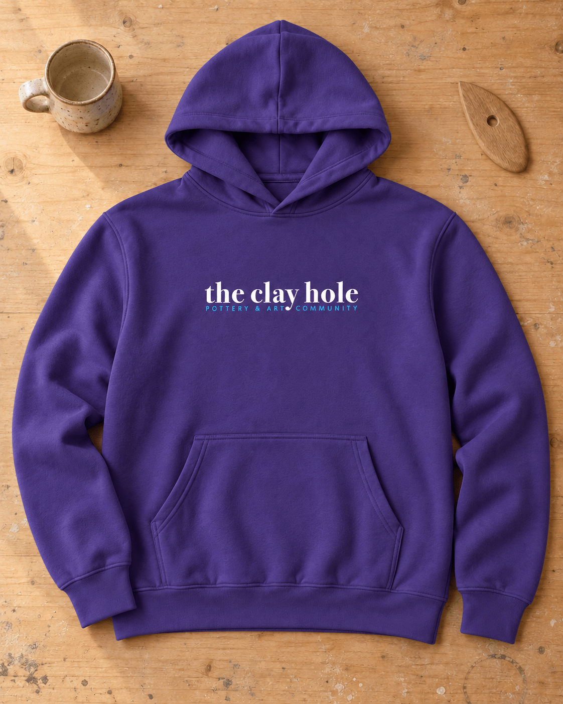 Boxy Hoodie - The Clay Hole - Pottery & Art Community