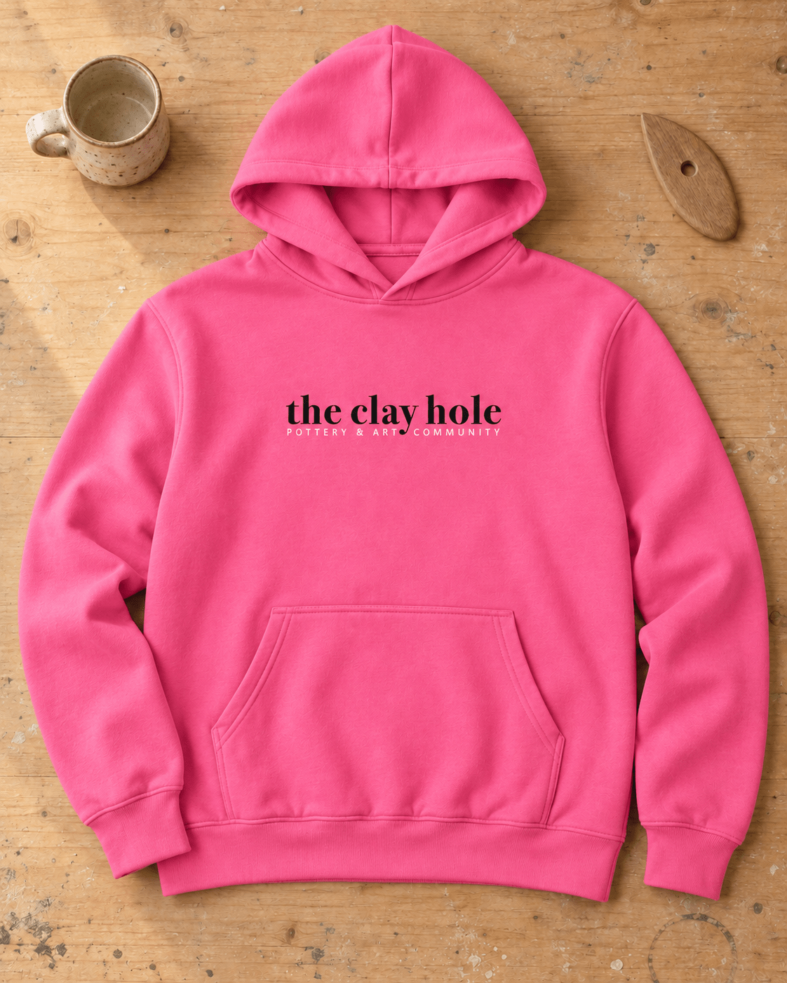 Boxy Hoodie - The Clay Hole - Pottery & Art Community
