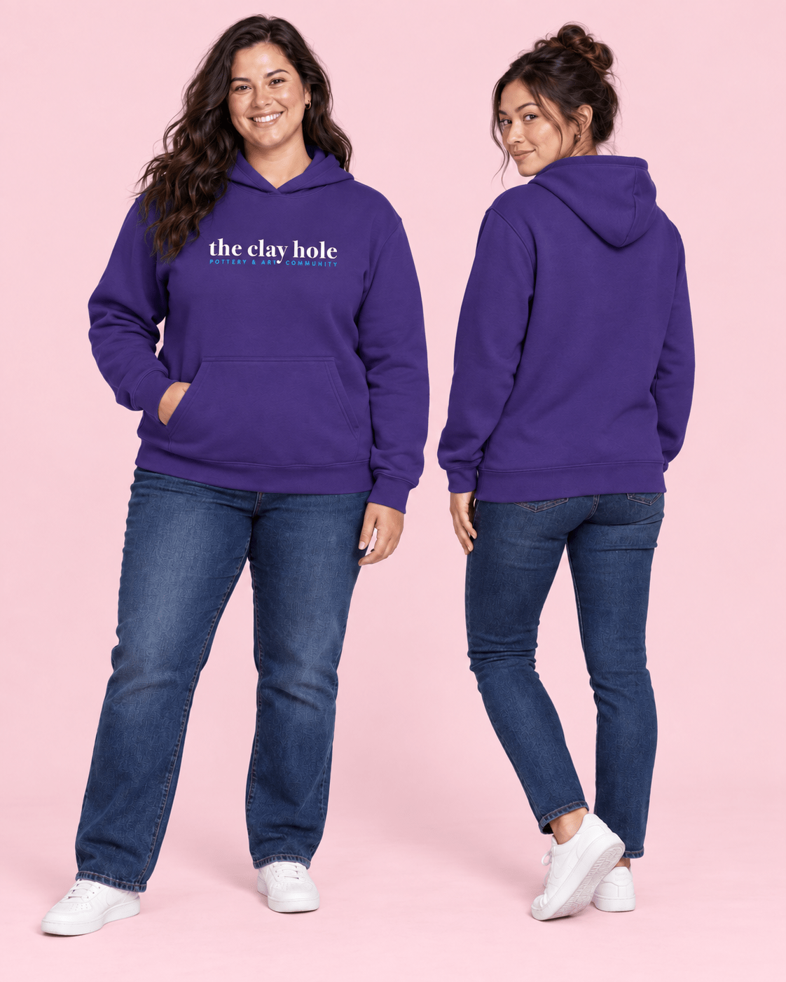 Boxy Hoodie - The Clay Hole - Pottery & Art Community