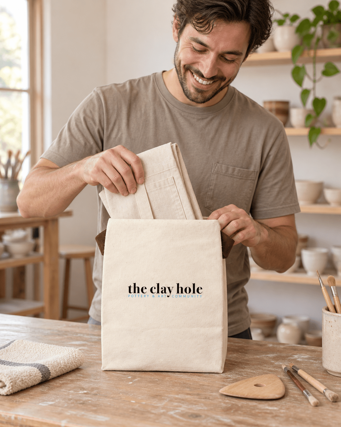 Canvas Bag - The Clay Hole - Pottery & Art Community