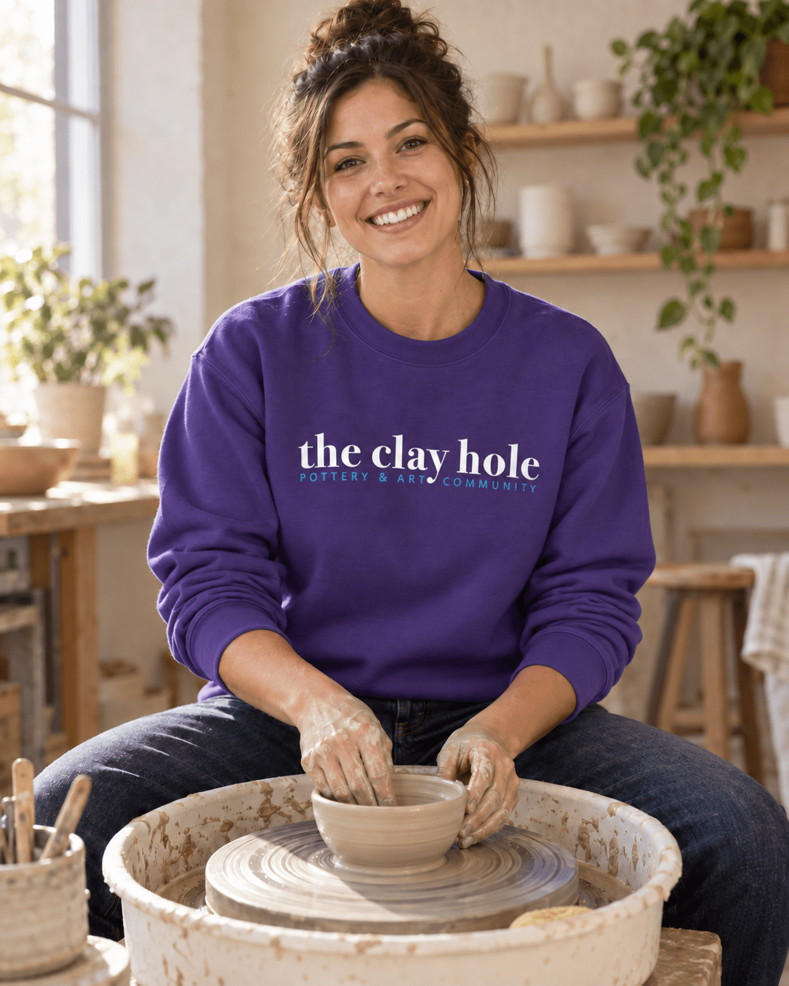 Crewneck - The Clay Hole - Pottery & Art Community