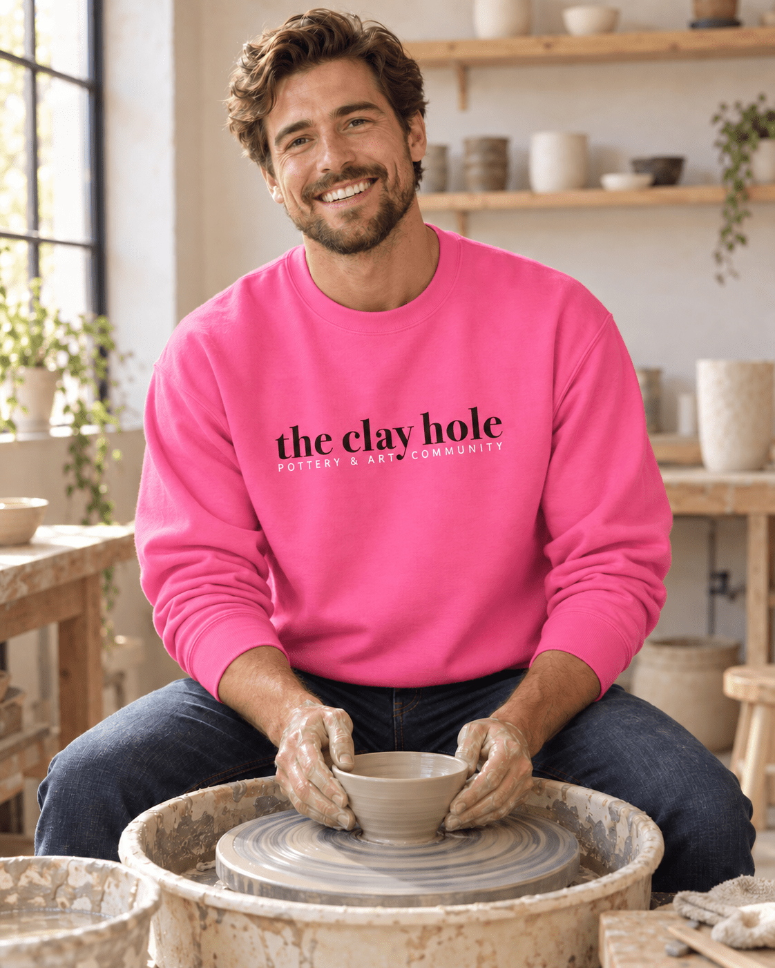 Crewneck - The Clay Hole - Pottery & Art Community