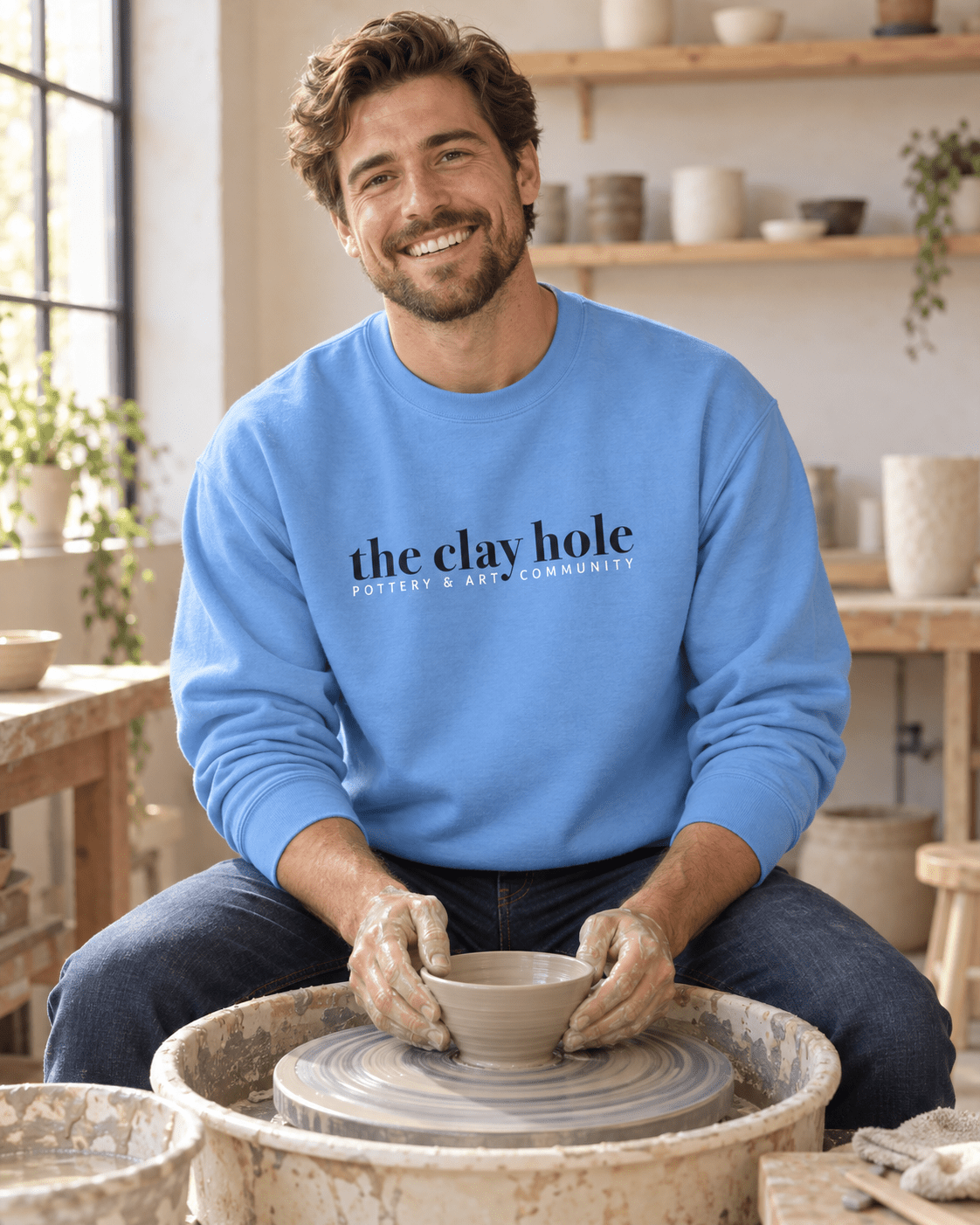 Crewneck - The Clay Hole - Pottery & Art Community