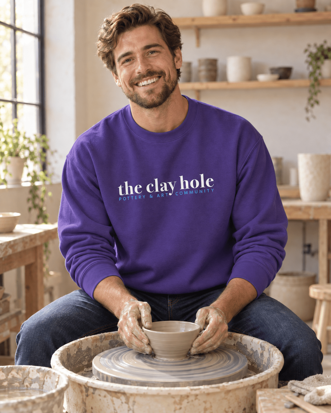 Crewneck - The Clay Hole - Pottery & Art Community