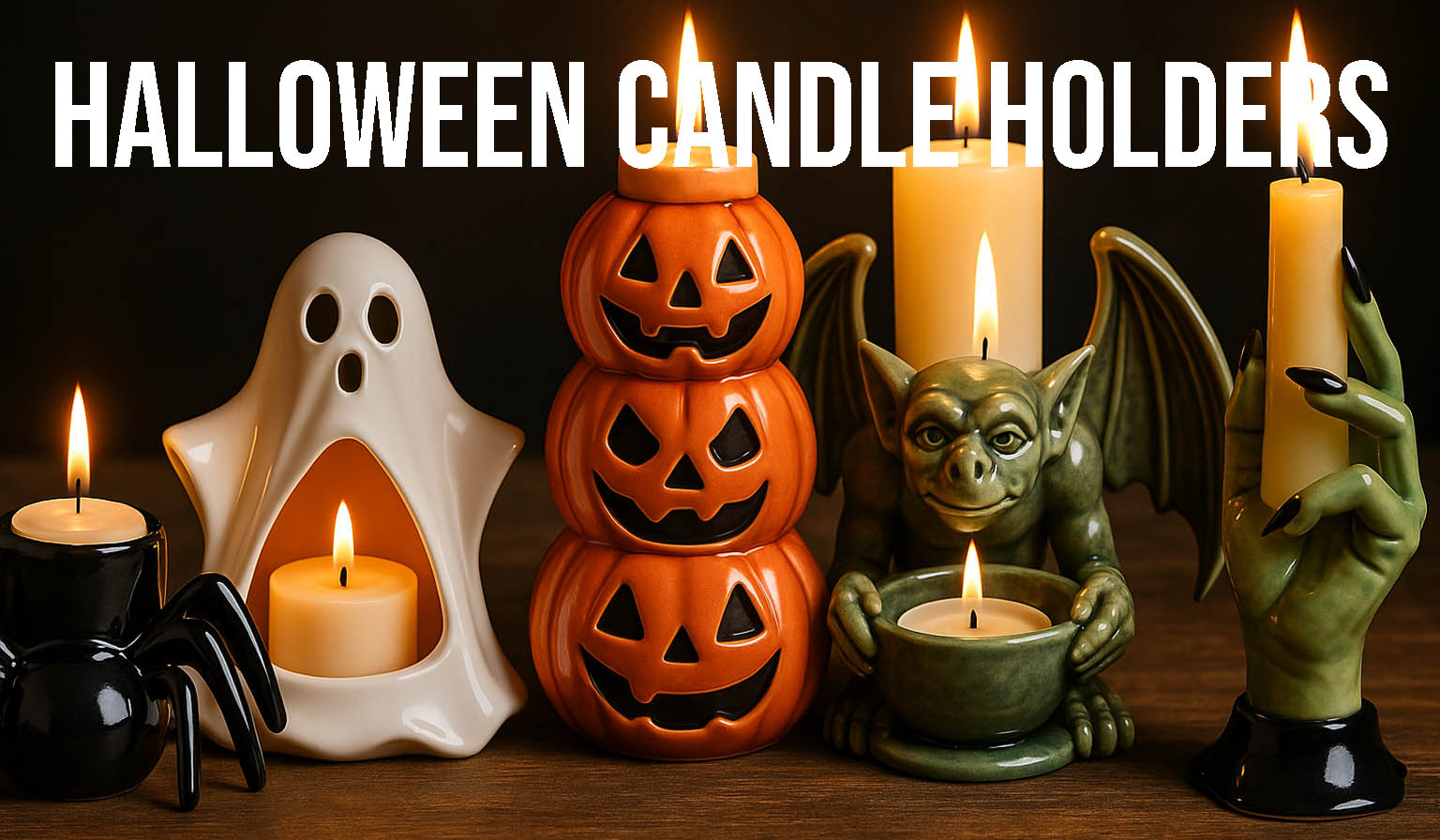 Halloween Candle Holders in pottery are so fun to make and the possibilities are endless