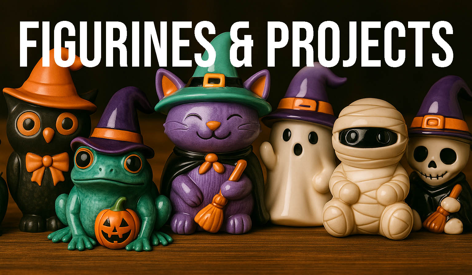 Halloween figurines are so fun to make and the possibilities are endless