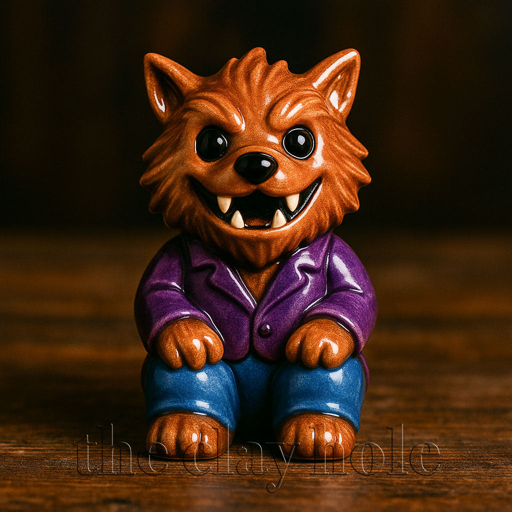 A Halloween figurine project made in a pottery and ceramic class