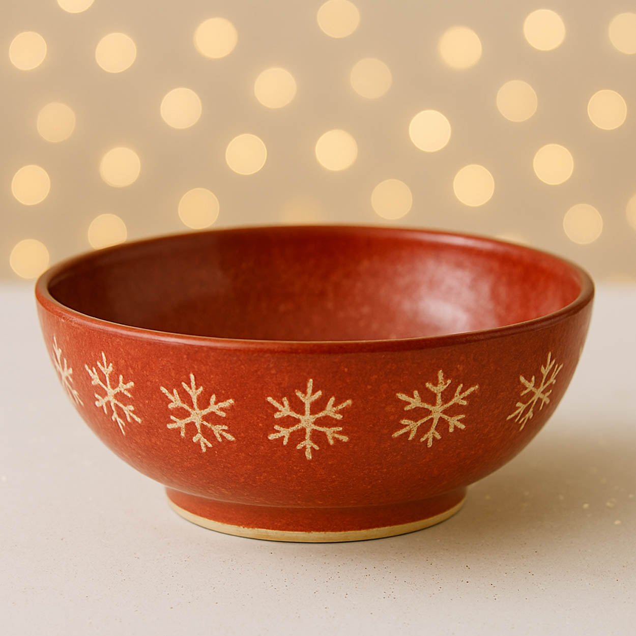 A Jack-o-Lantern Pumpkin Face Bowl made in a pottery and ceramic class