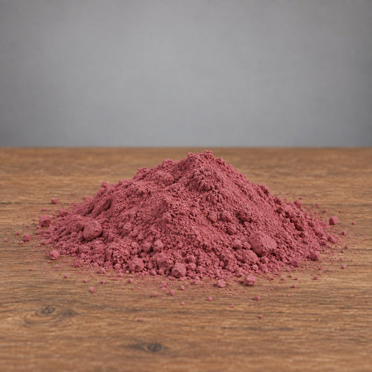 Alpine Rose mason stain, Mason 6001, shown as fired color powder