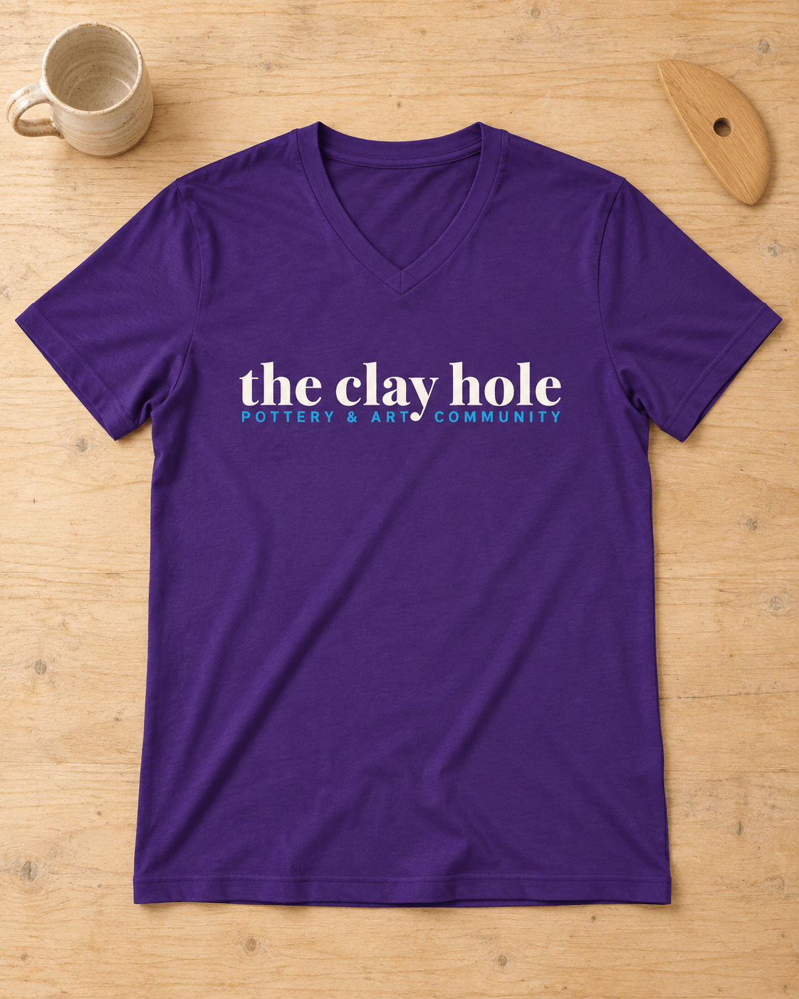 Men's V‑Neck - The Clay Hole - Pottery & Art Community