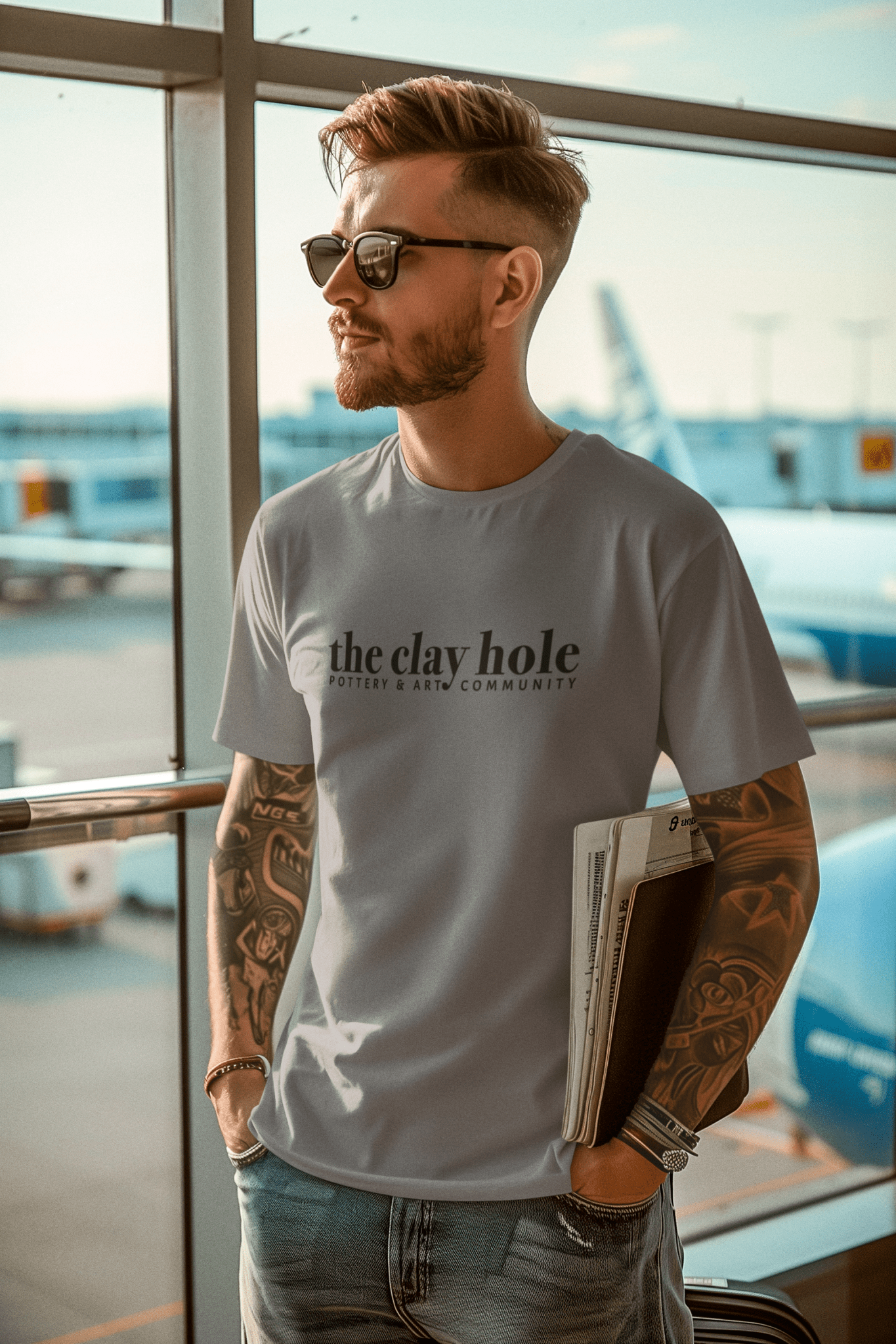 The Clay Hole Tri - Blend T-Shirt - The Clay Hole - Pottery & Art Community