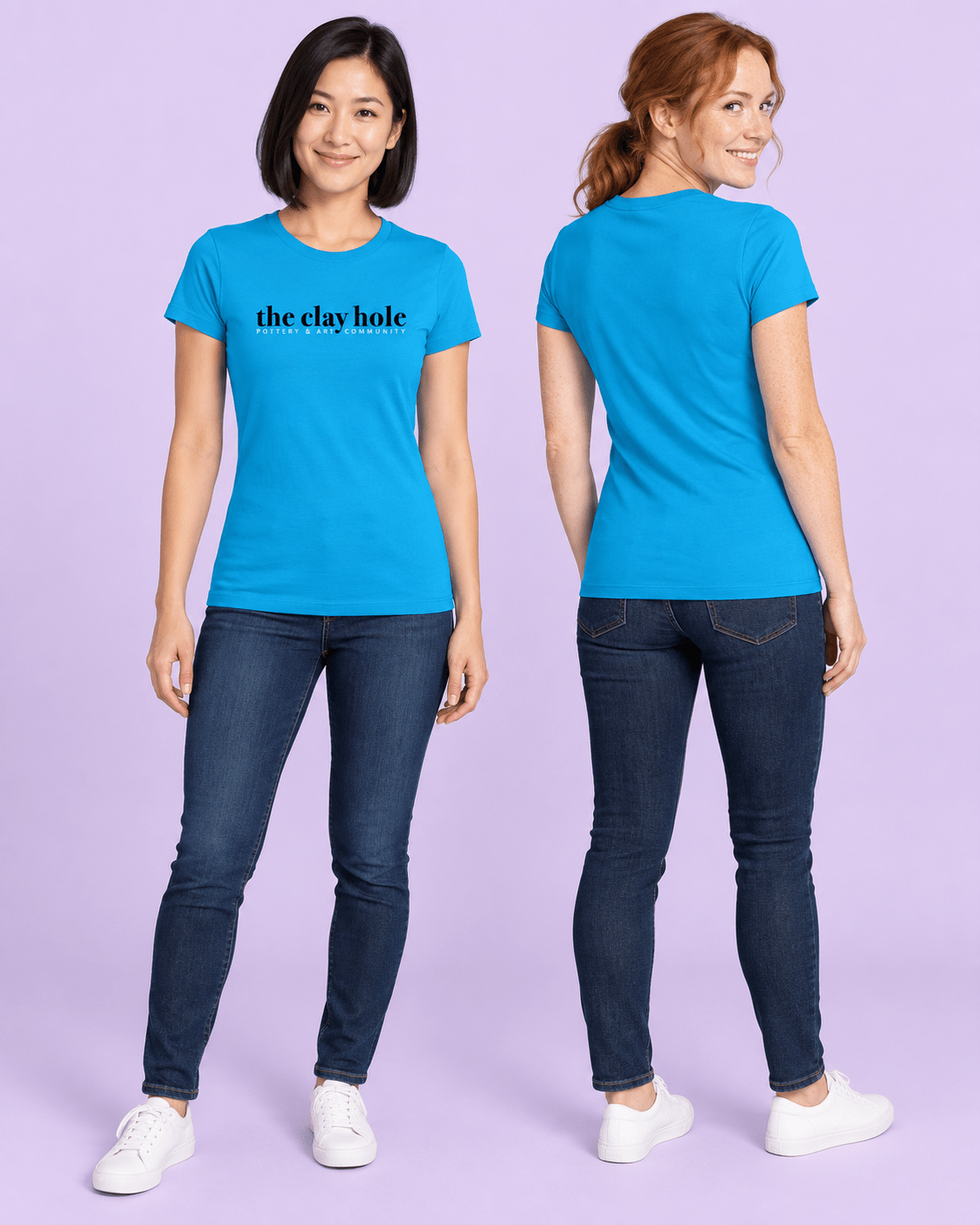 Women's Fitted Shirt - The Clay Hole - Pottery & Art Community