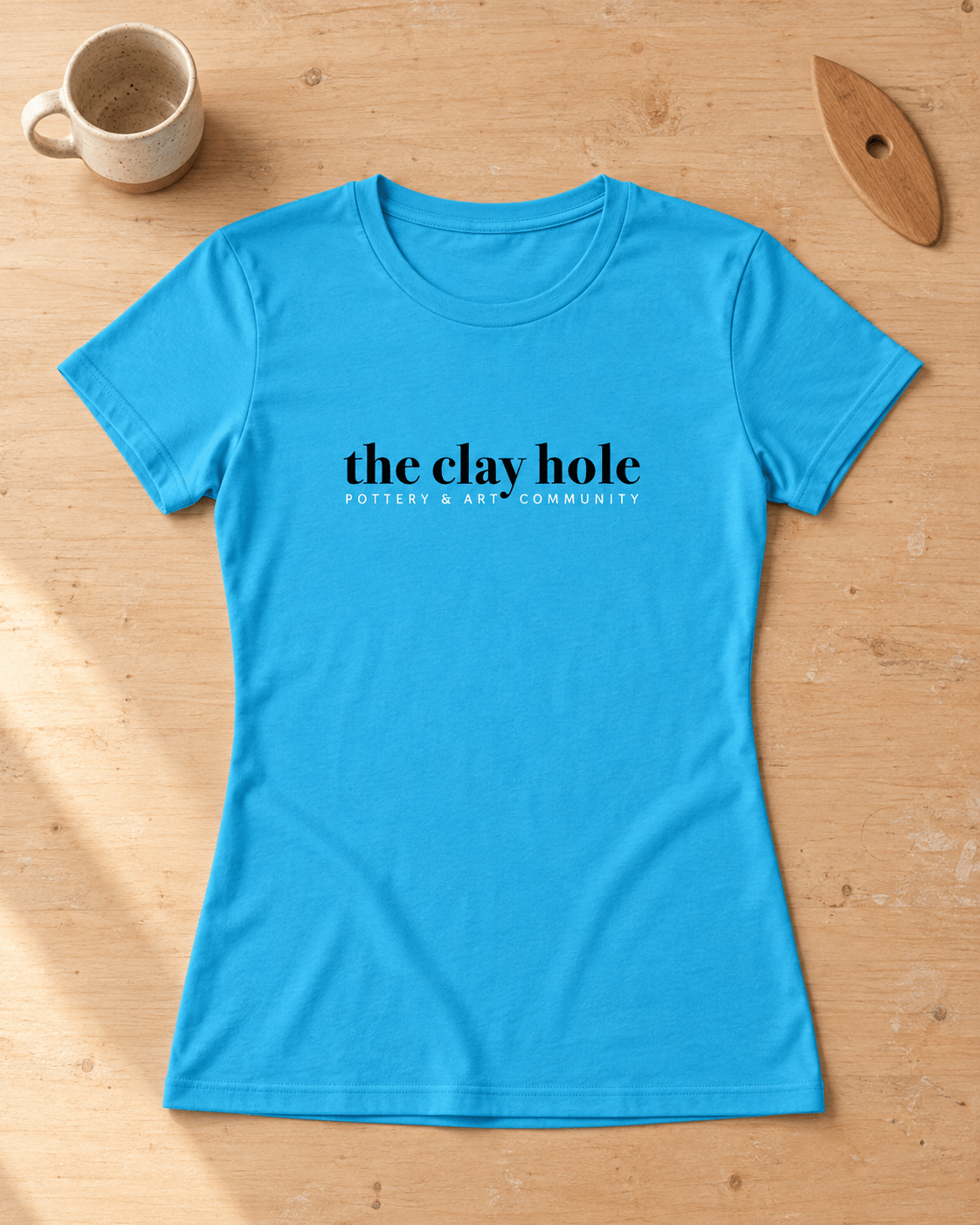 Women's Fitted Shirt - The Clay Hole - Pottery & Art Community