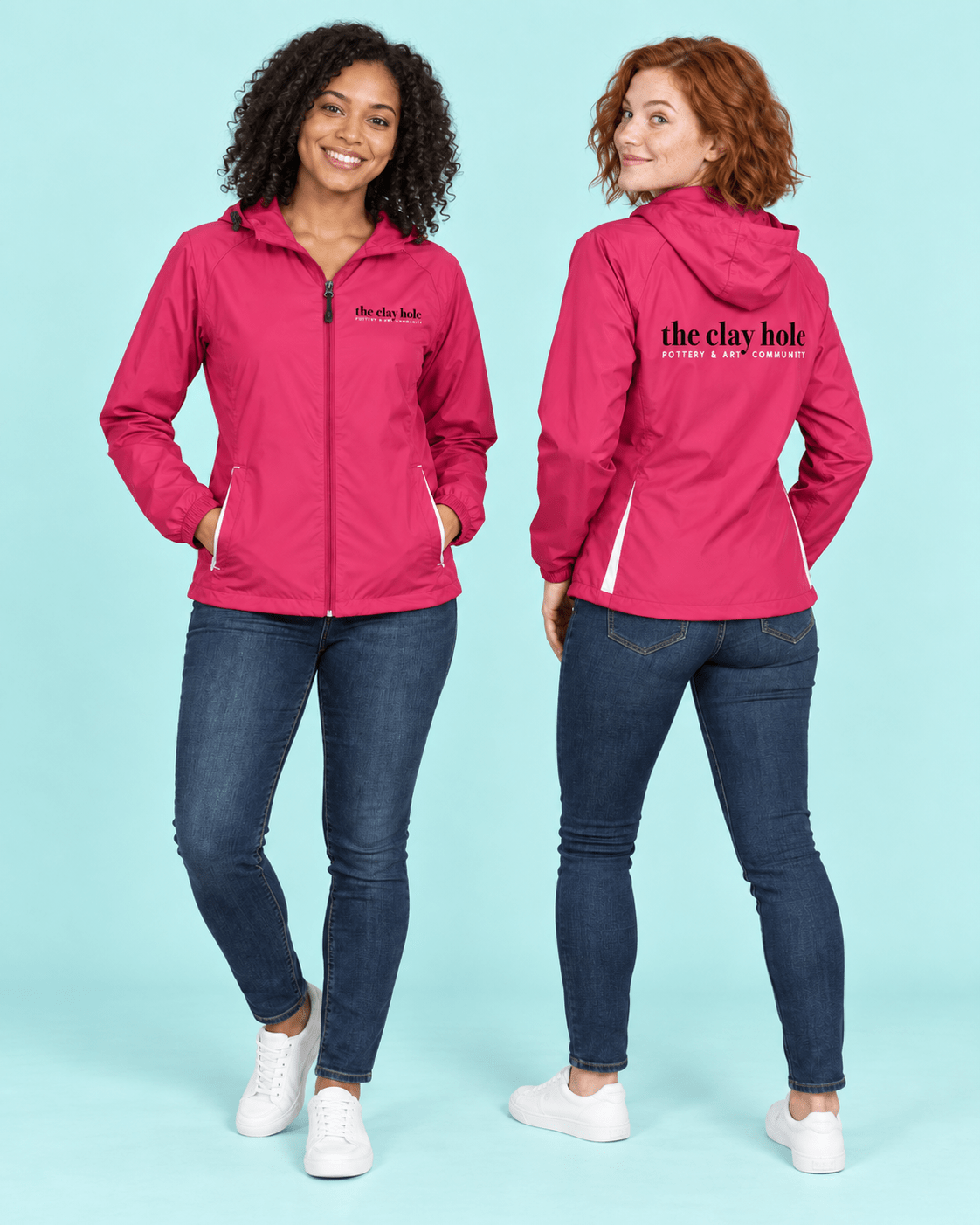 Women's Lightweight Coat - The Clay Hole - Pottery & Art Community