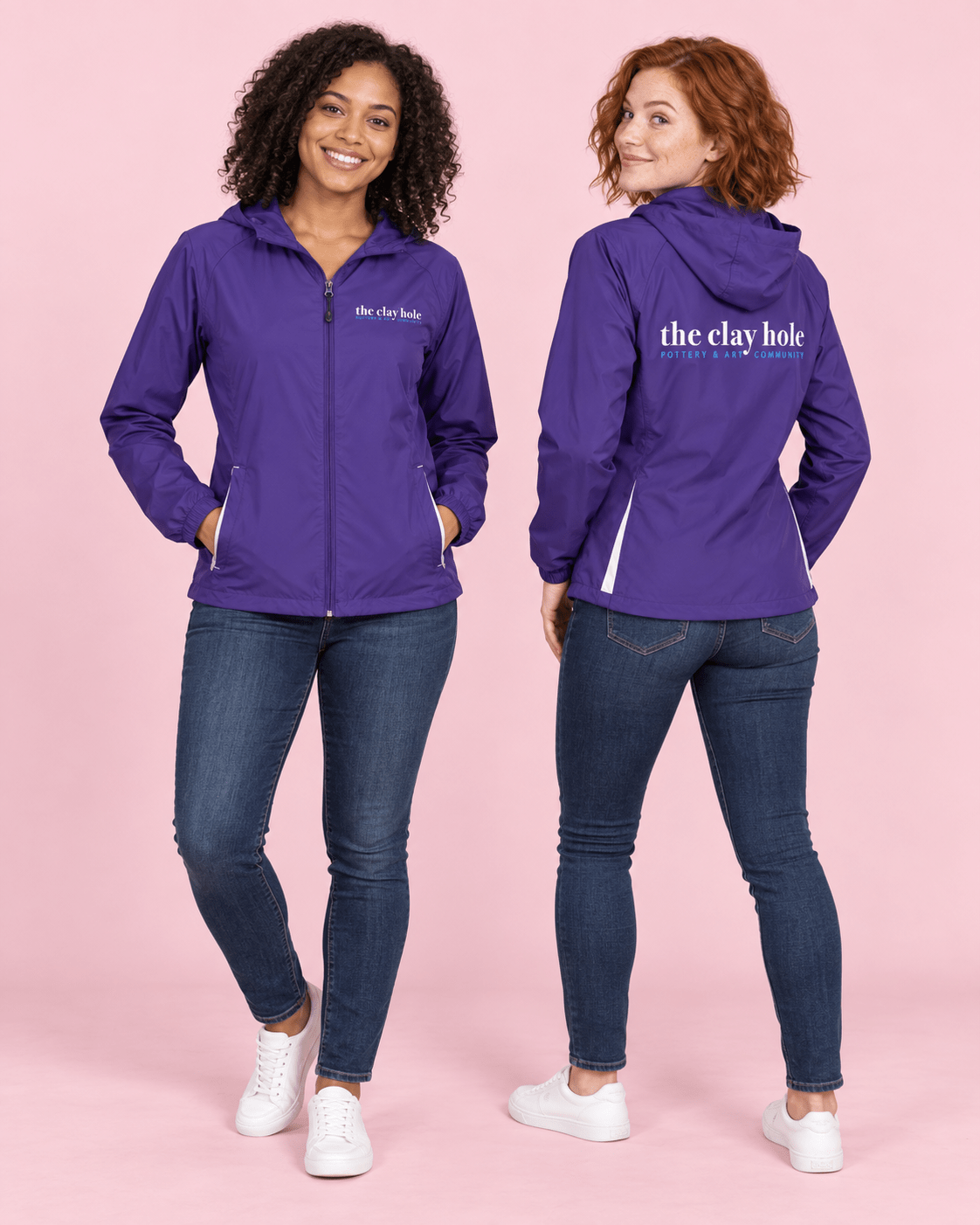 Women's Lightweight Coat - The Clay Hole - Pottery & Art Community