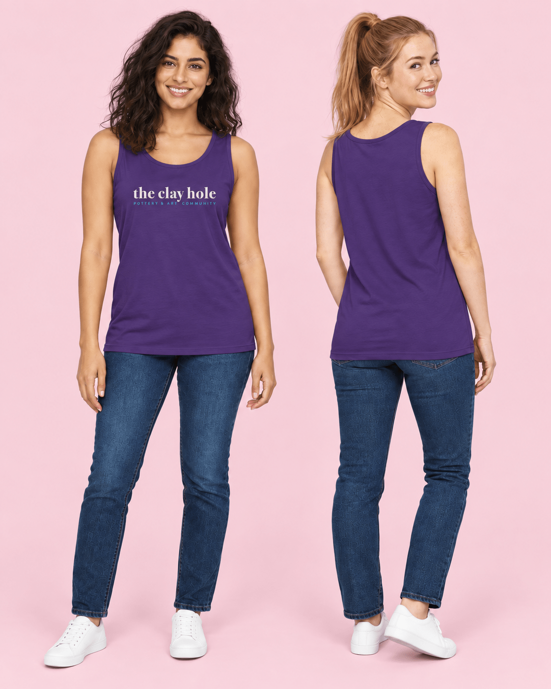 Women's Tank Top - The Clay Hole - Pottery & Art Community